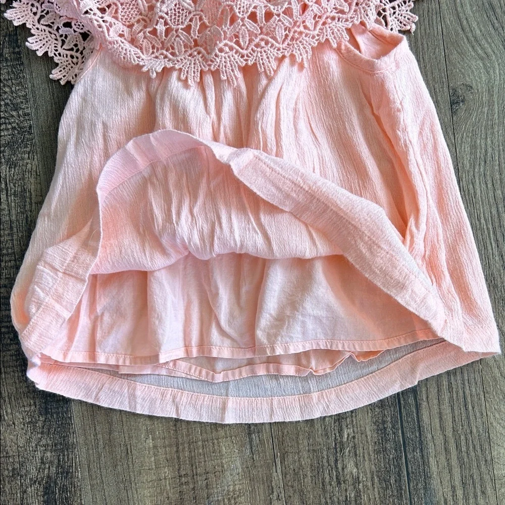 GAP Pink Kids Blouse with Lace Detail